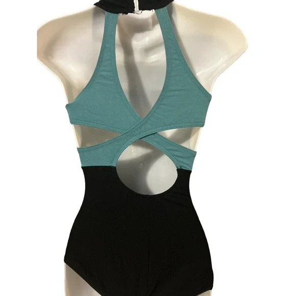 Balera‎ Girls Size Large Child Cutout Jade Camisole Dance Gymnastics Leotard NWT - Picture 3 of 3